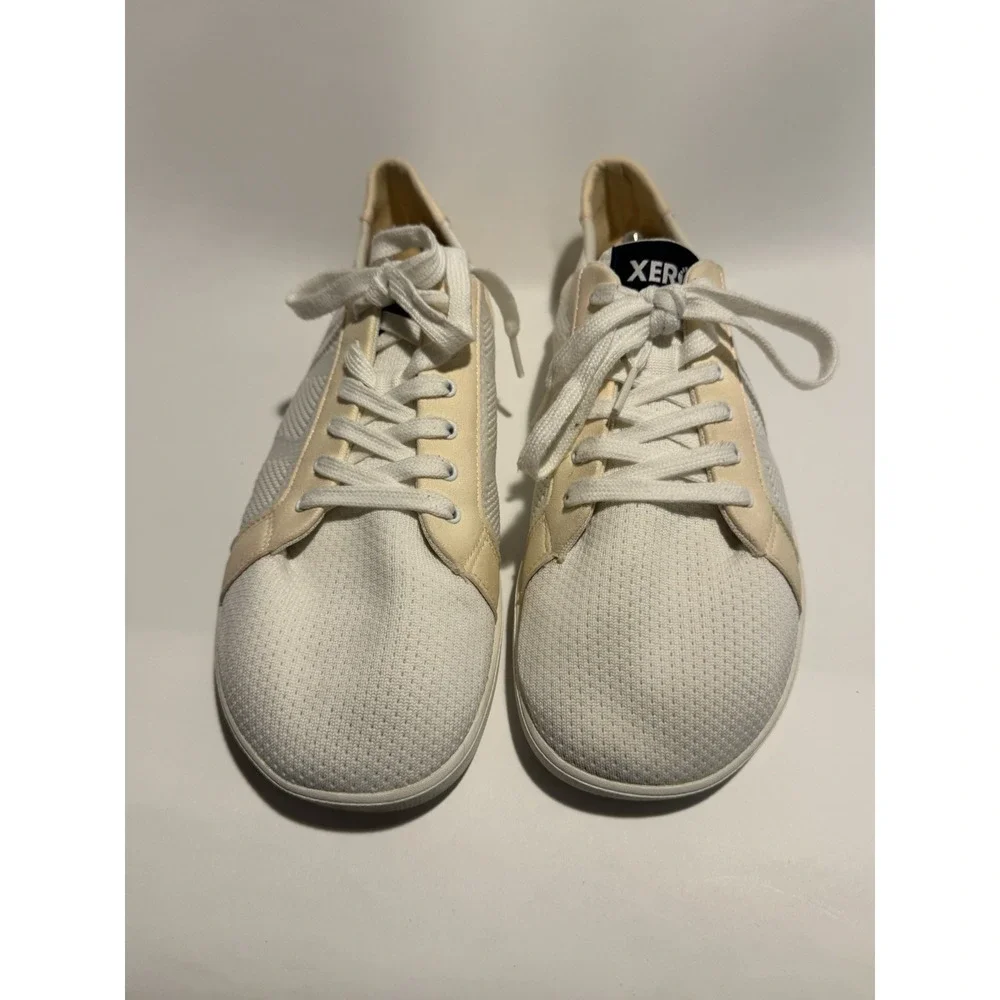 Xero Dillon Mens Size 12 Barefoot Minimalist Casual Shoes White Ivory Foot Shape